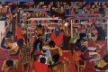 "Dream Series #5: The Library" by Jacob Lawrence